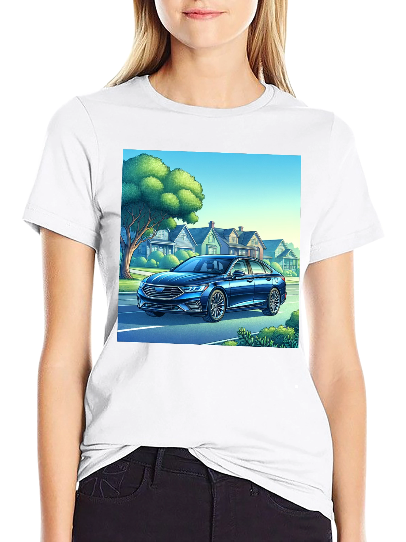 Car Design Black T-Shirt