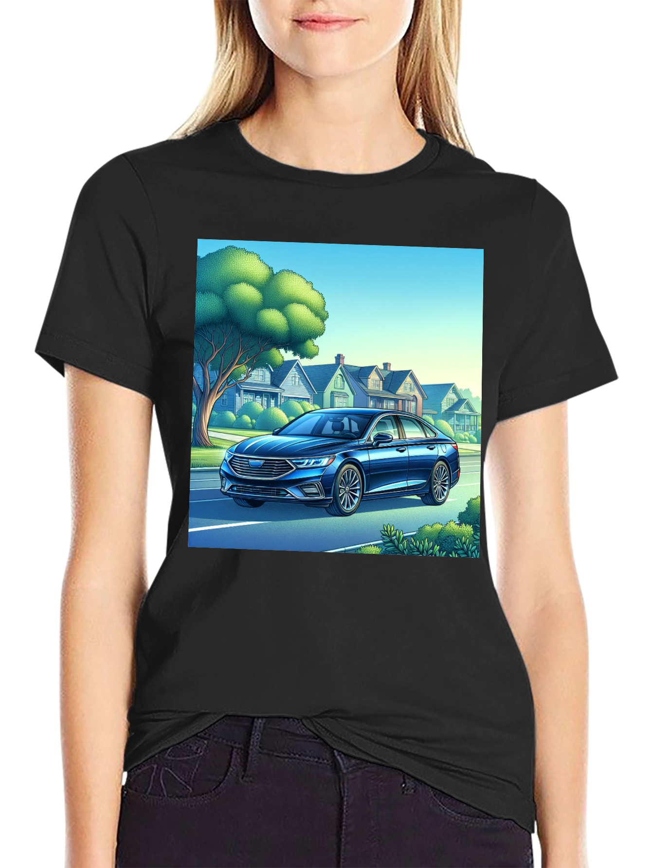 Car Design Black T-Shirt