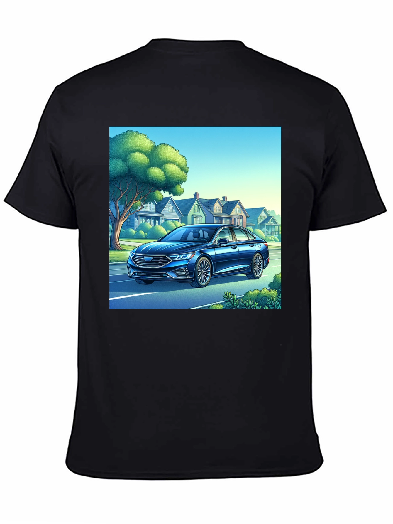Car Design Black T-Shirt