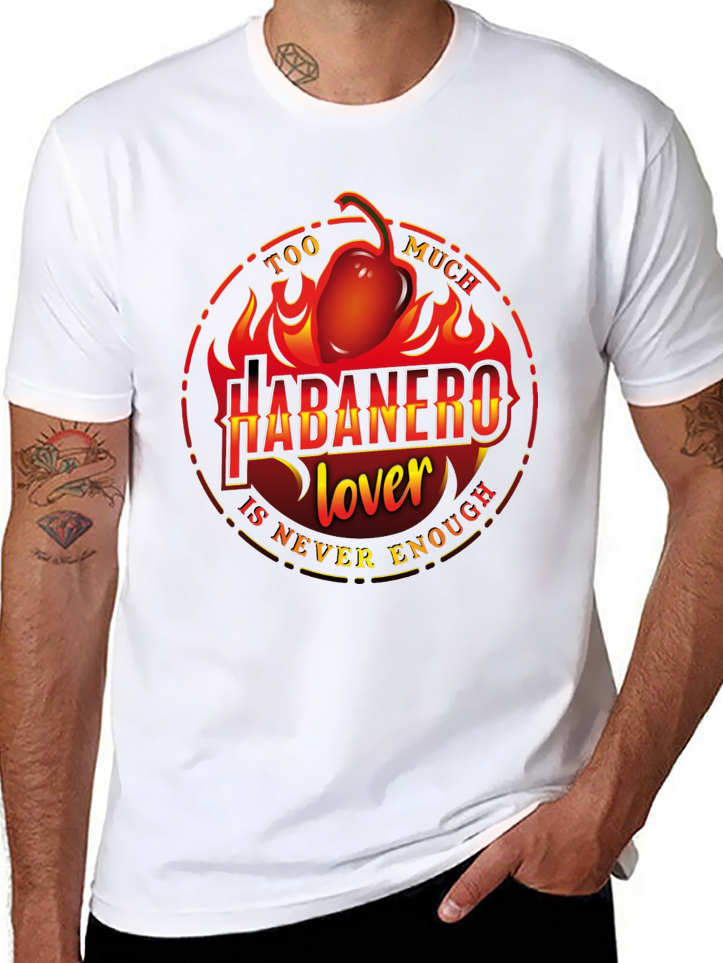Habanero Lover Graphic T-Shirt - Spicy Food Fan Tee