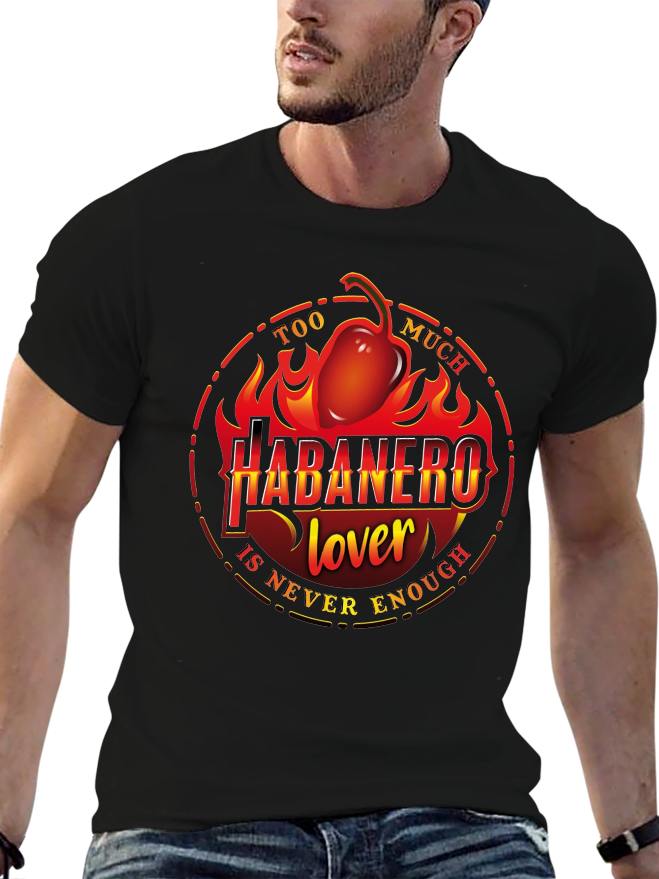 Habanero Lover Graphic T-Shirt - Spicy Food Fan Tee