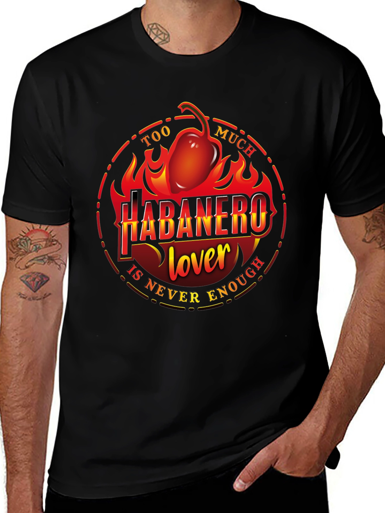 Habanero Lover Graphic T-Shirt - Spicy Food Fan Tee