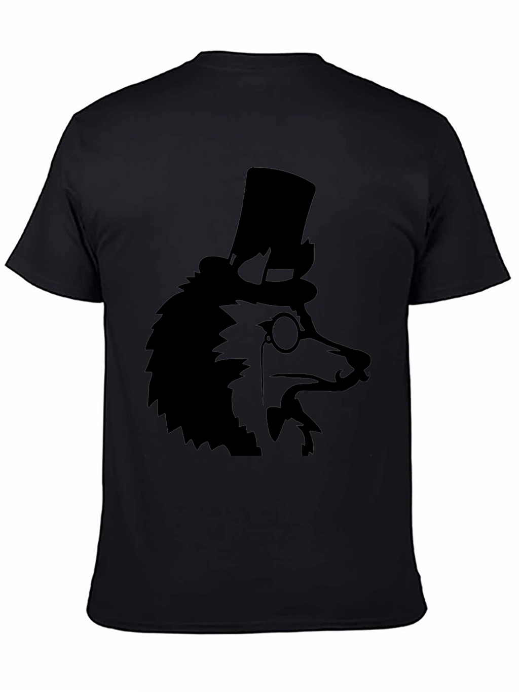 Dapper Dog Top Hat T-Shirt - Black