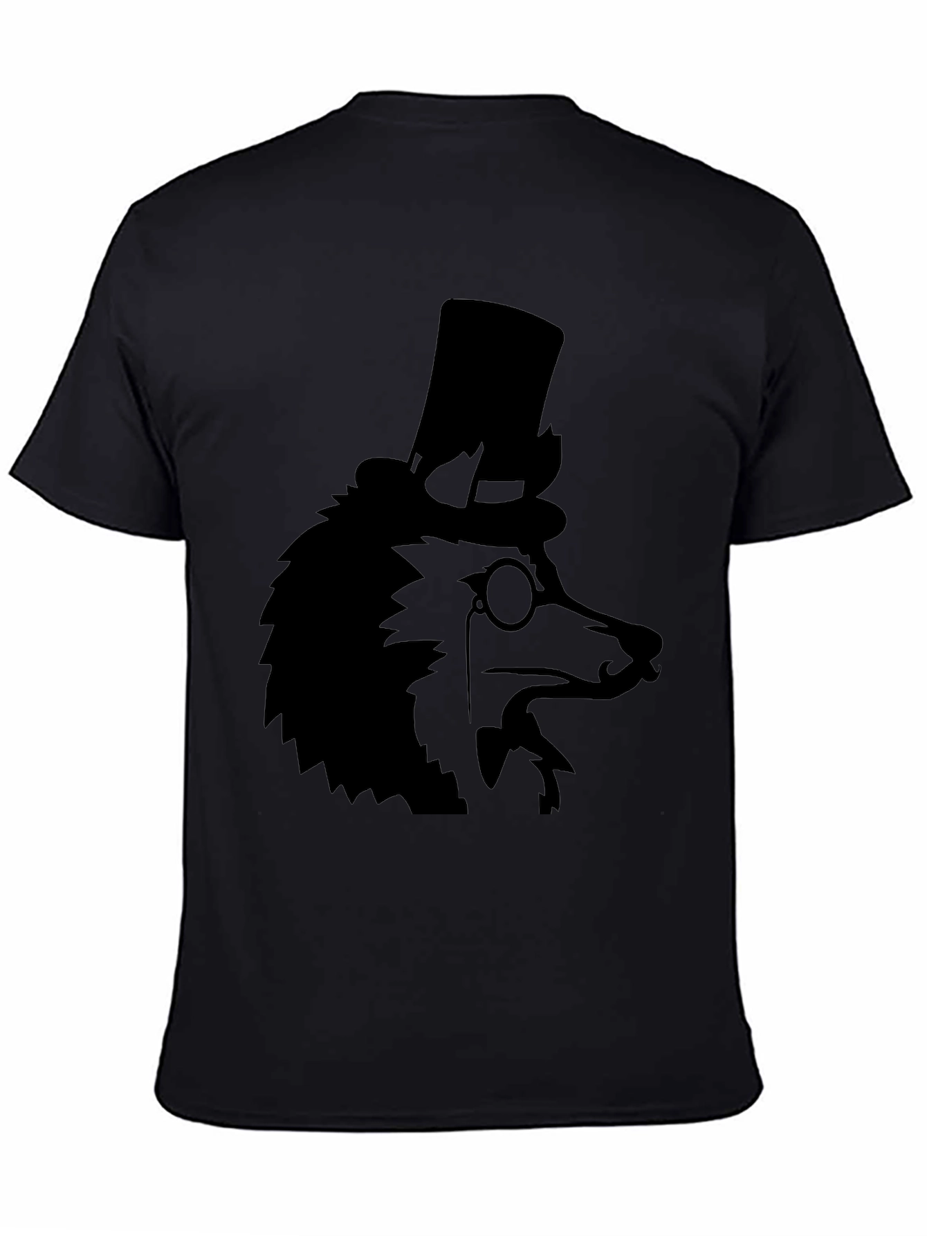 Dapper Dog Top Hat T-Shirt - Black