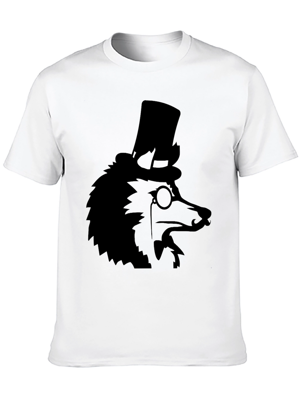 Dapper Dog Top Hat T-Shirt - Black
