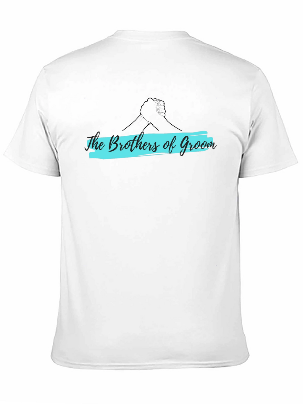 Brothers of Groom Black Crew Neck T-Shirt