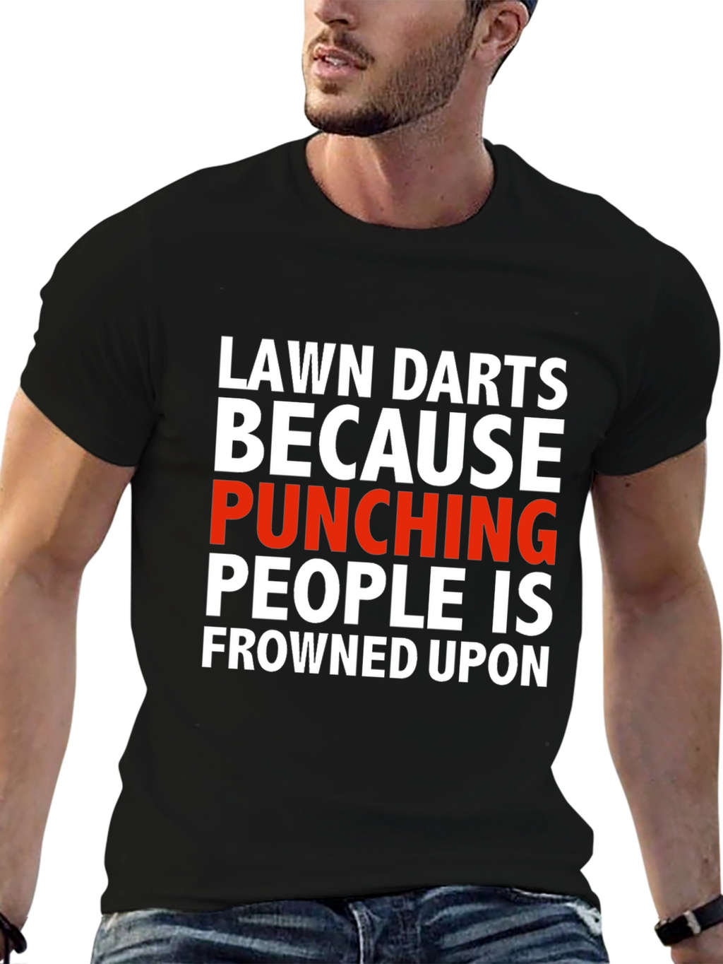 Lawn Darts Punishing People Graphic Tee