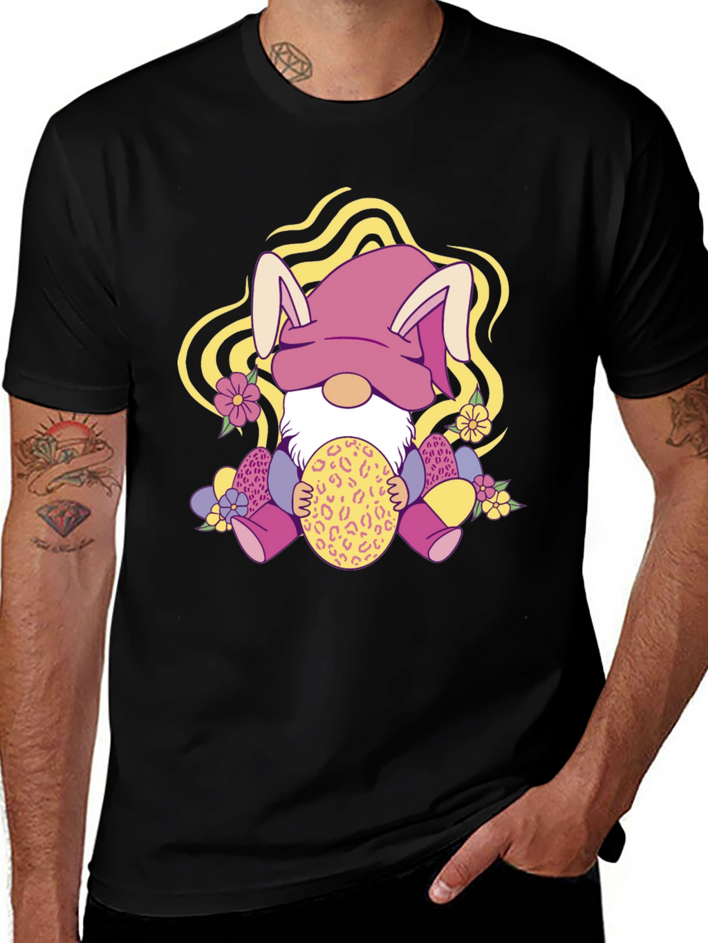Easter Gnome T-Shirt - Cute Bunny Design