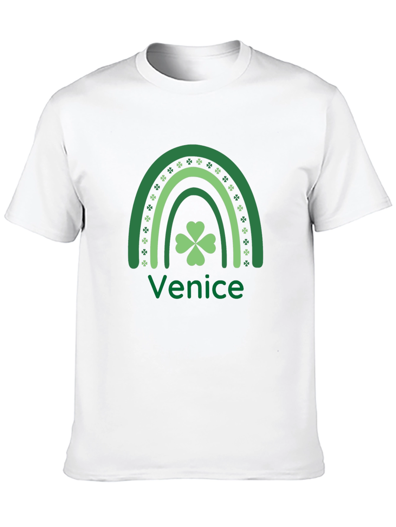 Venice St. Patricks Day Rainbow Clover T-Shirt