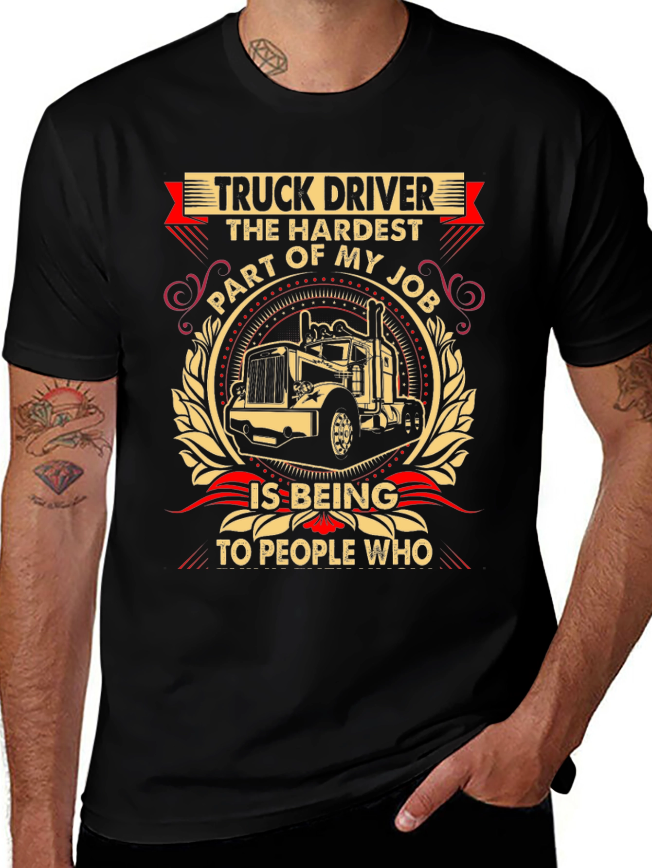 Truck Driver Hardest Part T-Shirt