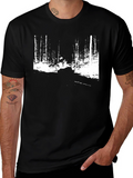 Monochrome Forest Graphic Tee