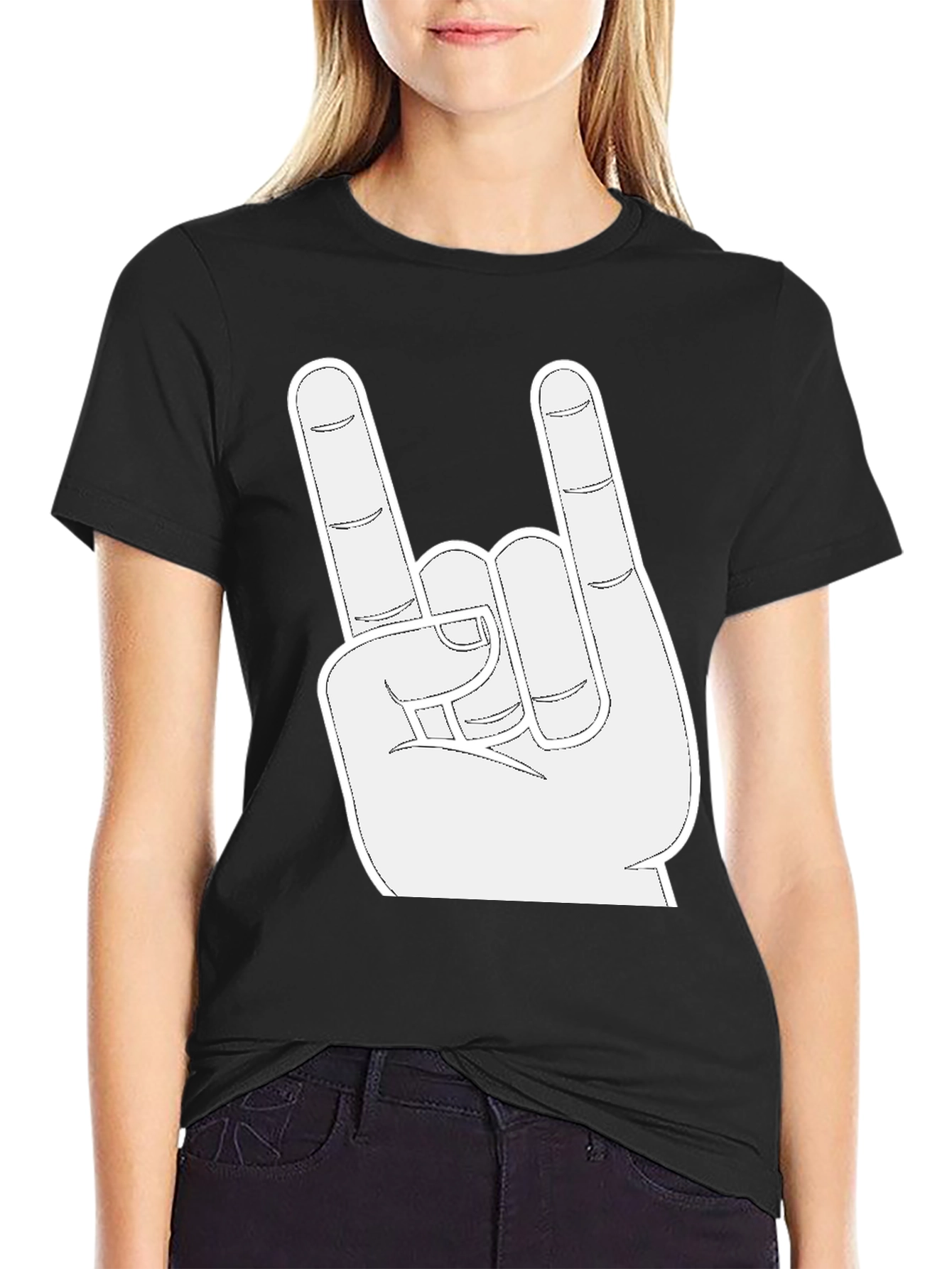 Rock On T-Shirt - Metal Hand Sign Graphic Tee
