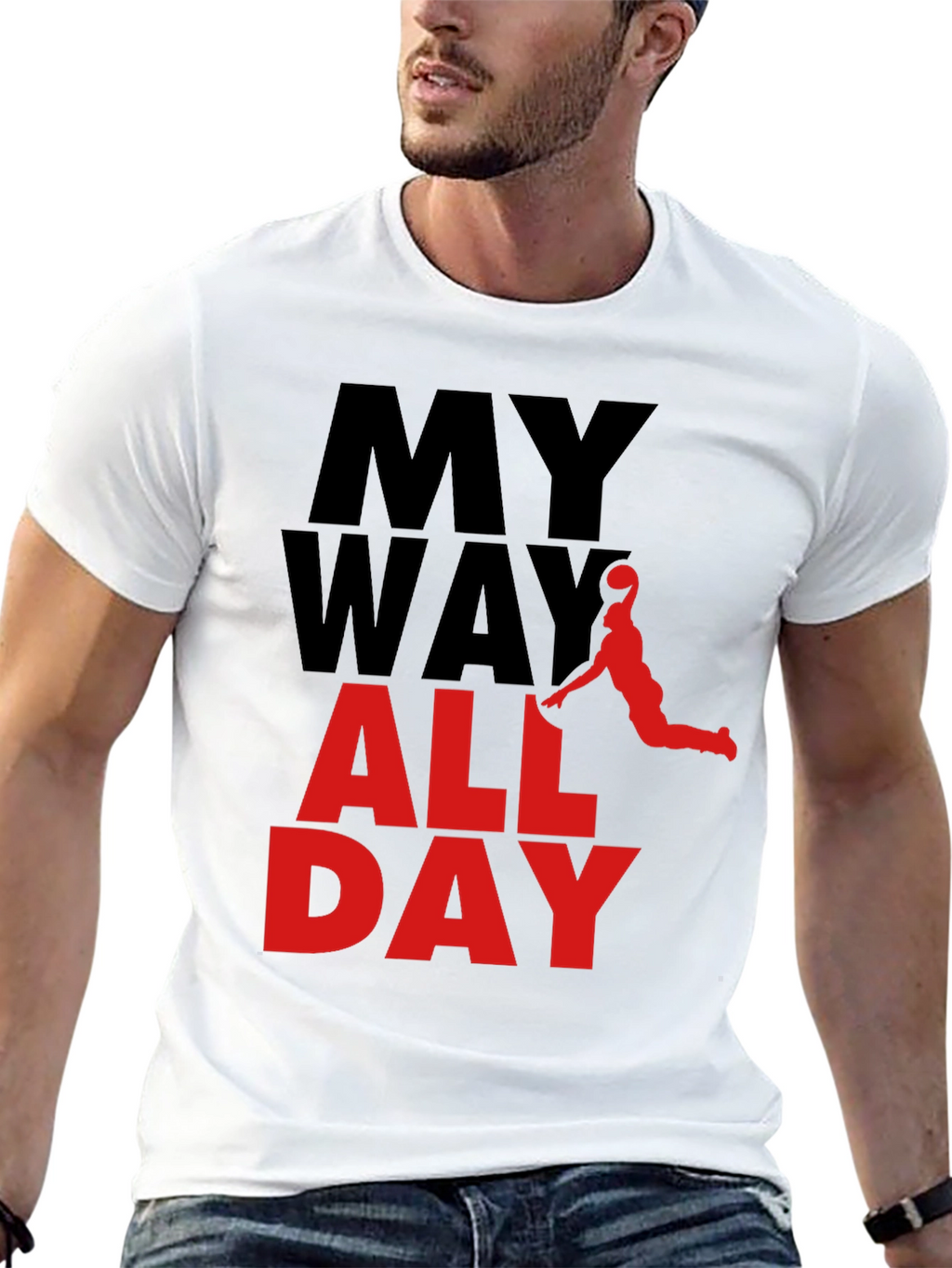 My Way All Day Graphic Tee - Basketball Style