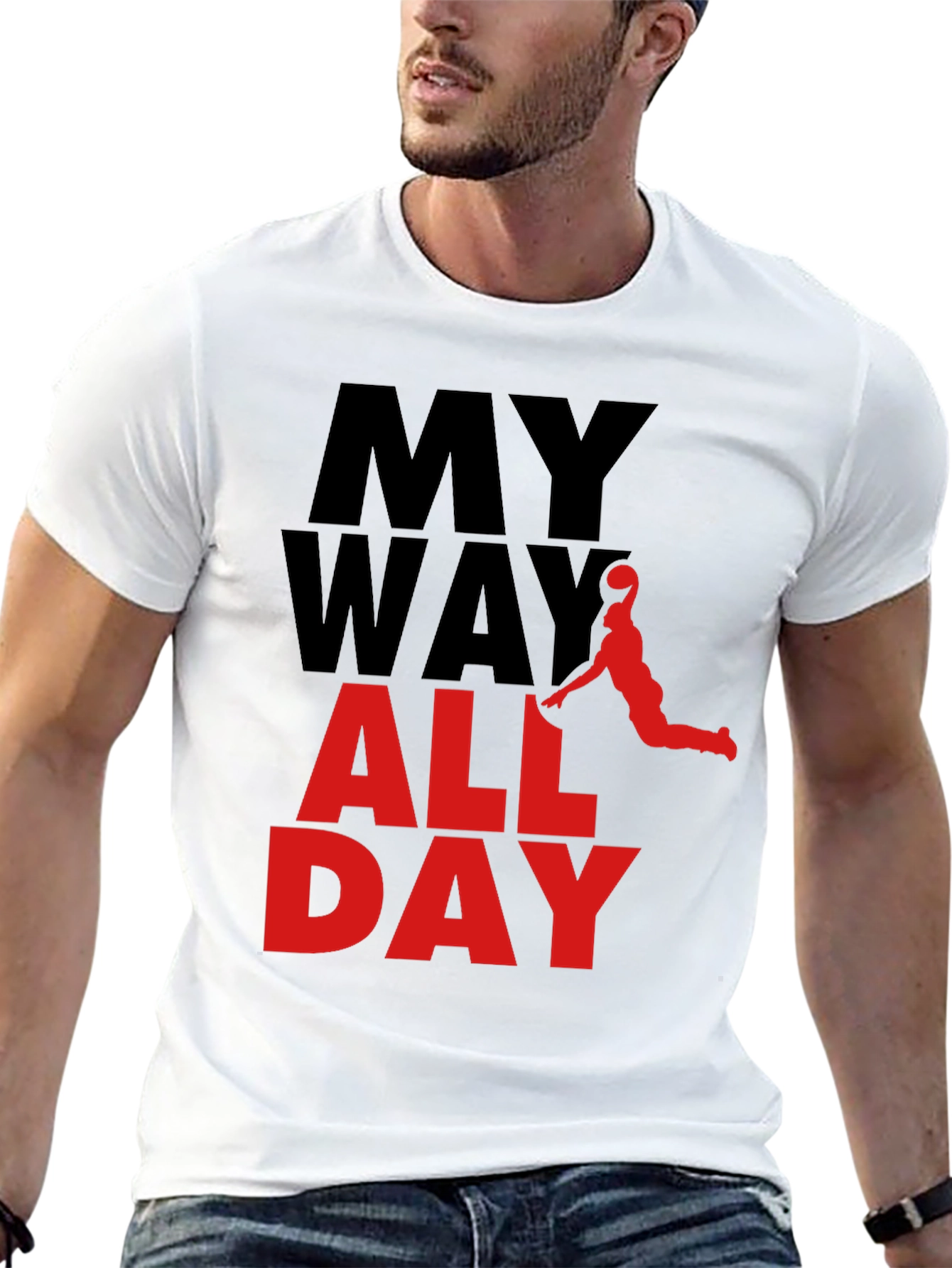 My Way All Day Graphic Tee - Basketball Style