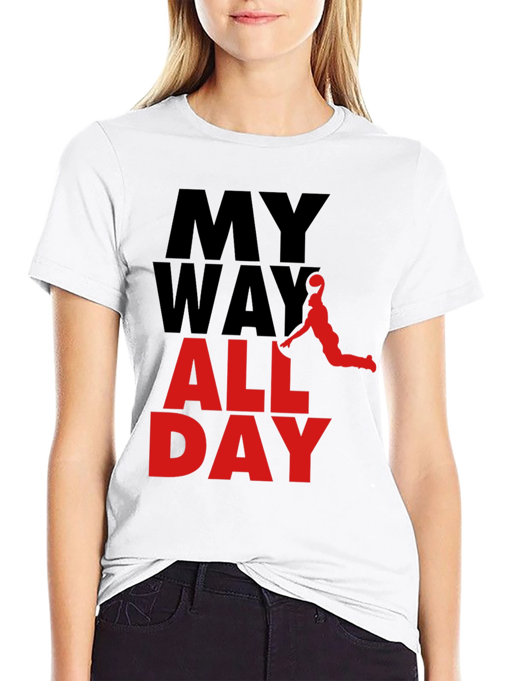 My Way All Day Graphic Tee - Basketball Style