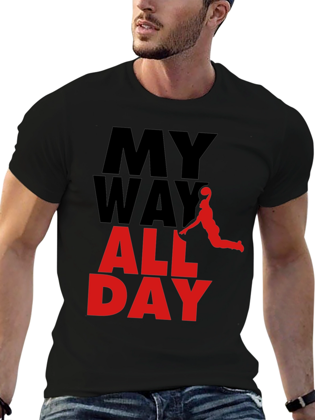 My Way All Day Graphic Tee - Basketball Style