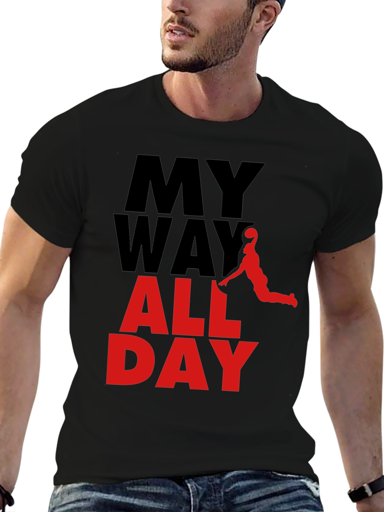 My Way All Day Graphic Tee - Basketball Style