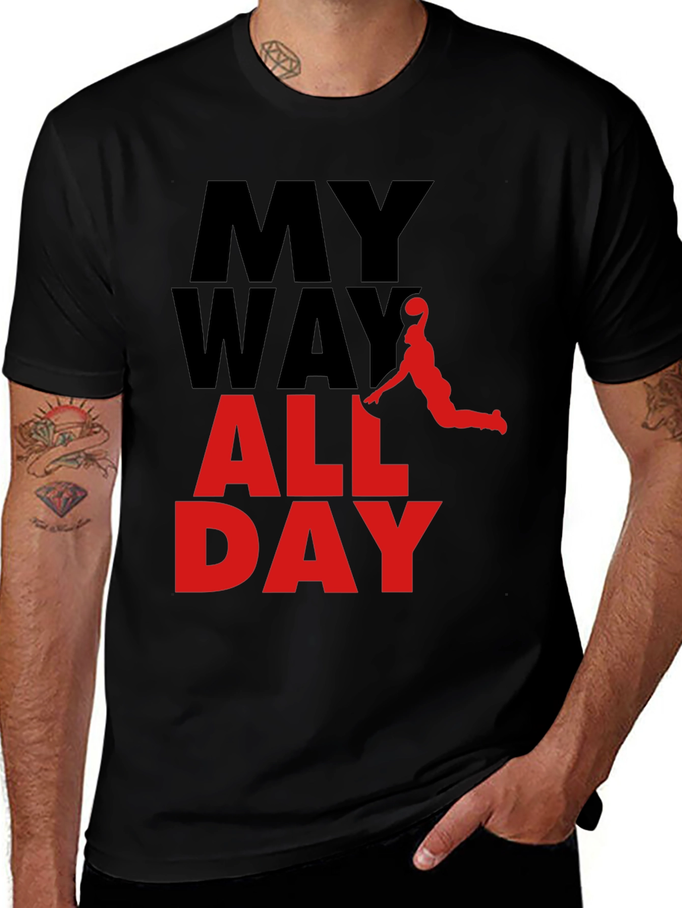 My Way All Day Graphic Tee - Basketball Style