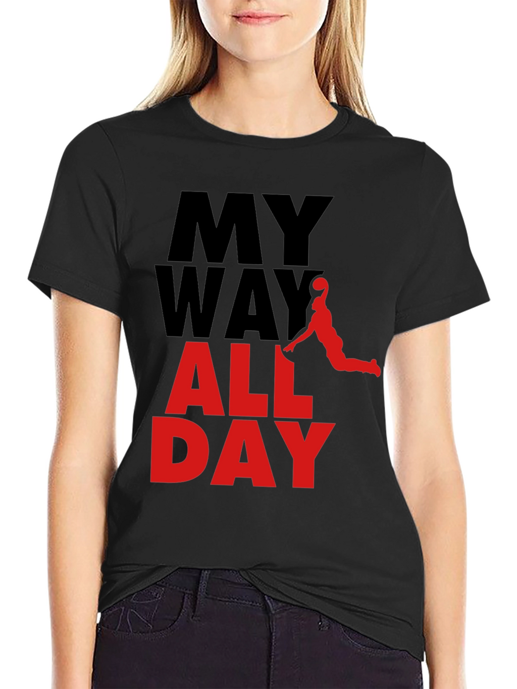 My Way All Day Graphic Tee - Basketball Style