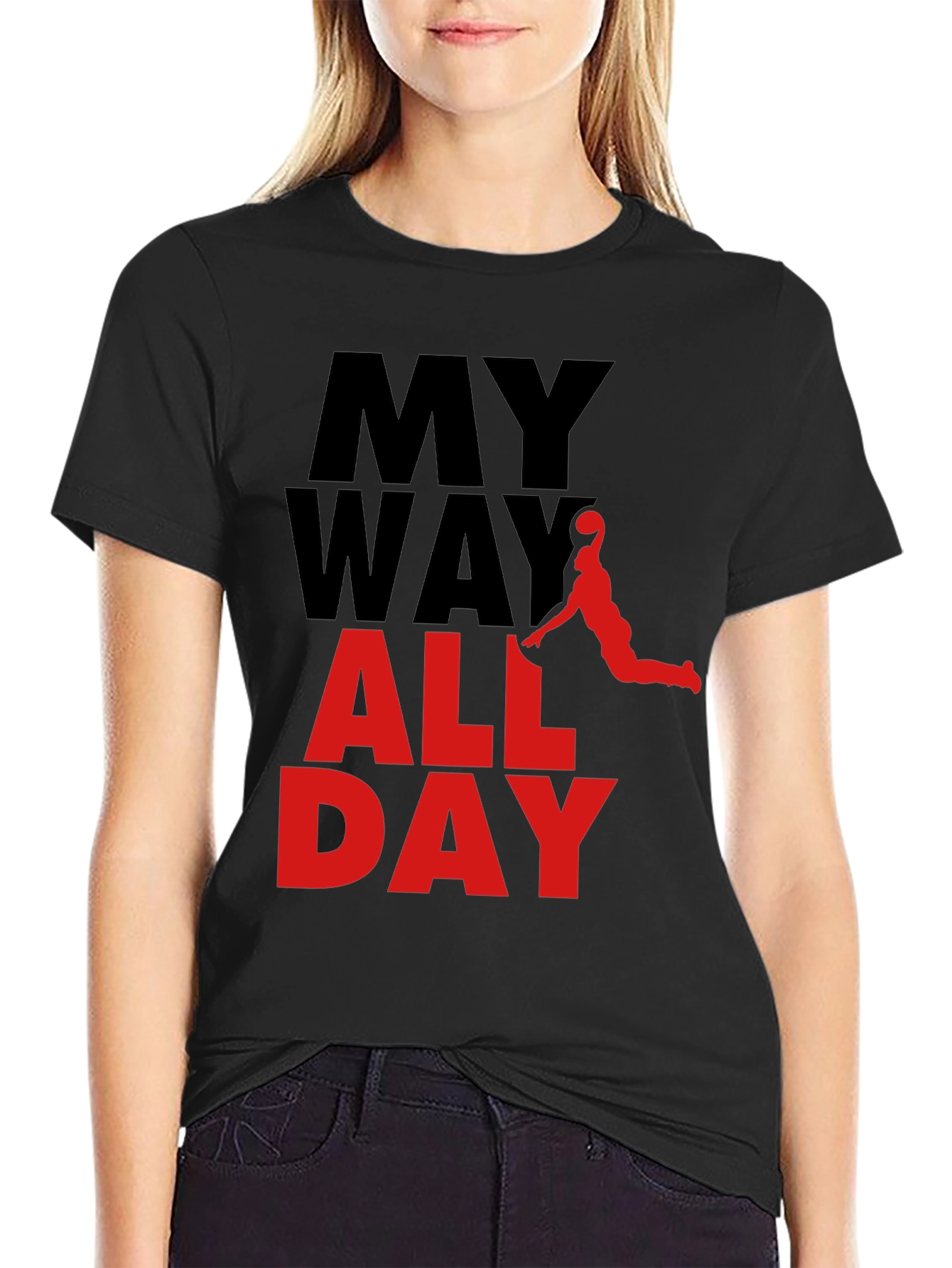 My Way All Day Graphic Tee - Basketball Style