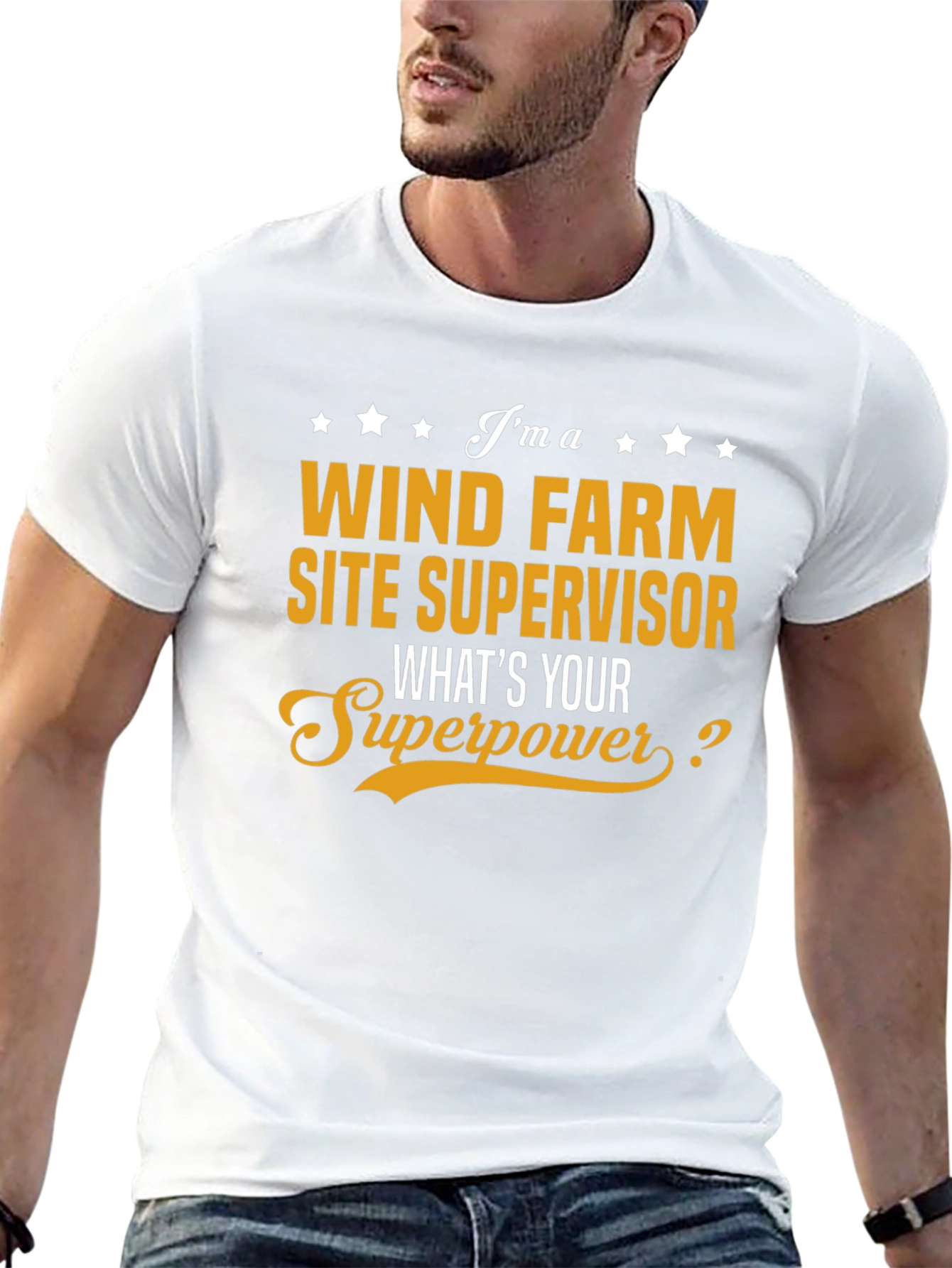 Wind Farm Site Supervisor Superpower T-Shirt