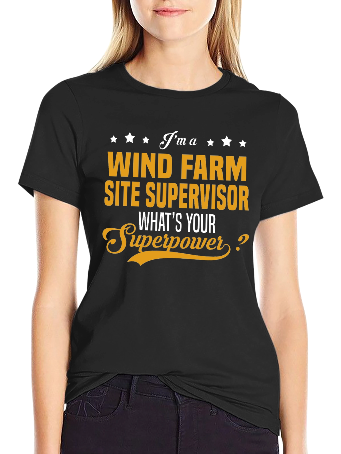 Wind Farm Site Supervisor Superpower T-Shirt