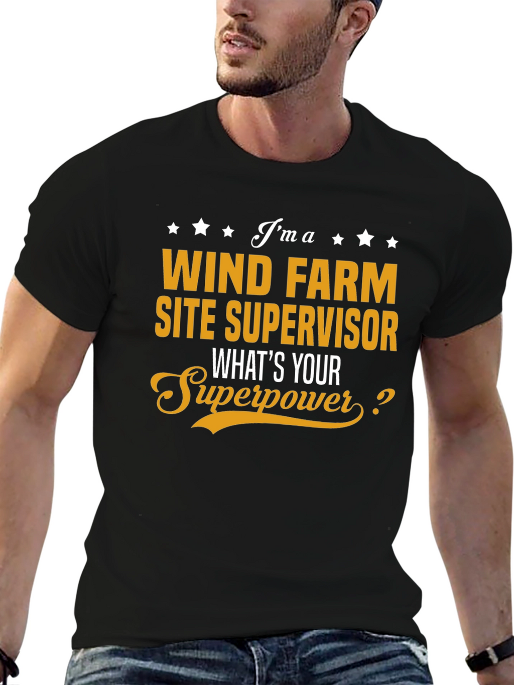 Wind Farm Site Supervisor Superpower T-Shirt