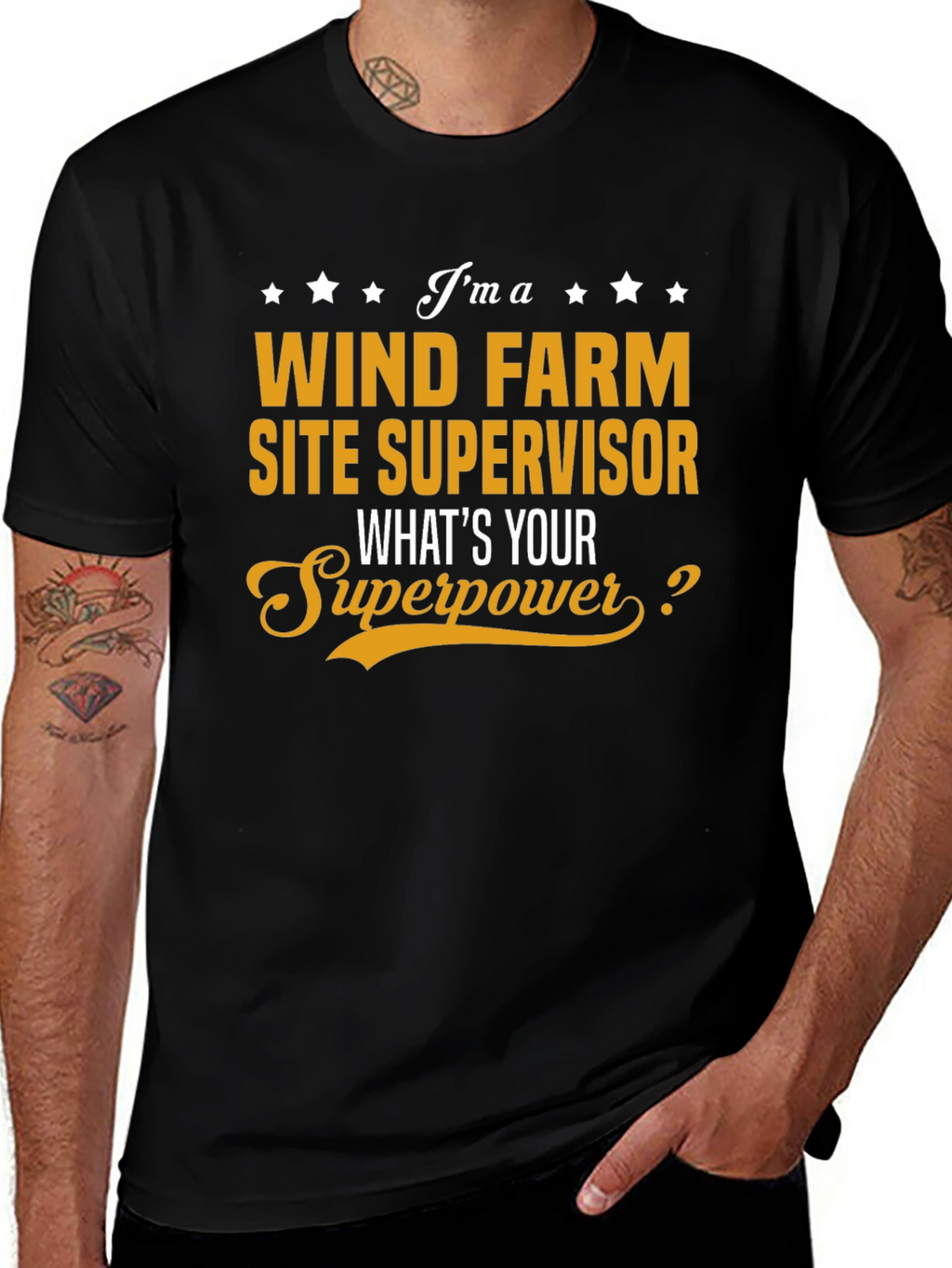 Wind Farm Site Supervisor Superpower T-Shirt