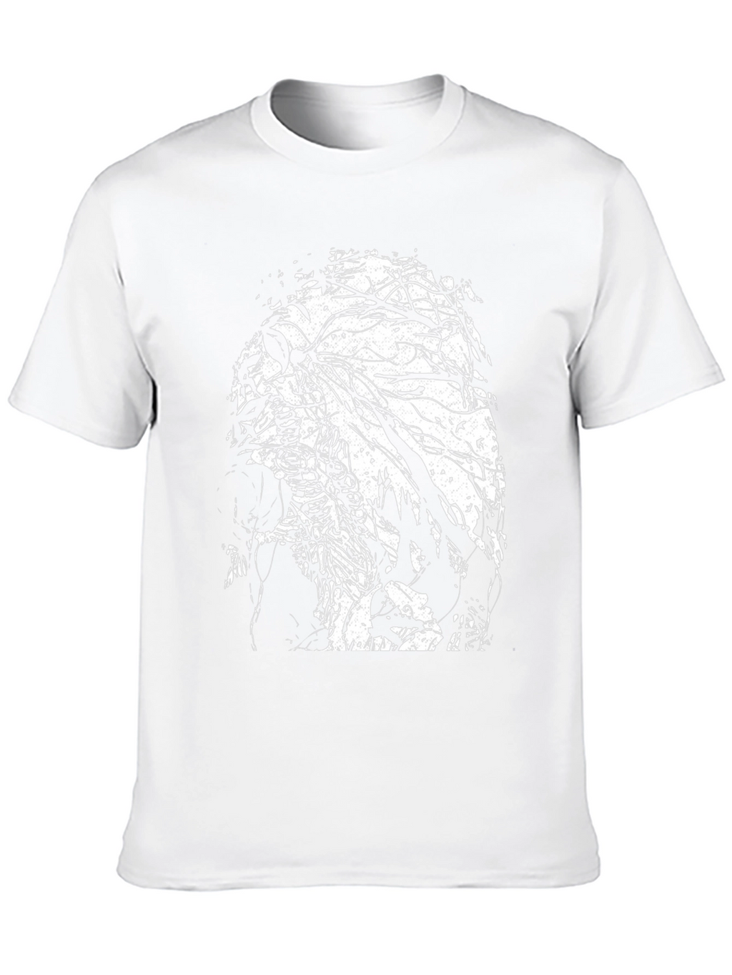 Skull & Tree Branch Graphic Black T-Shirt