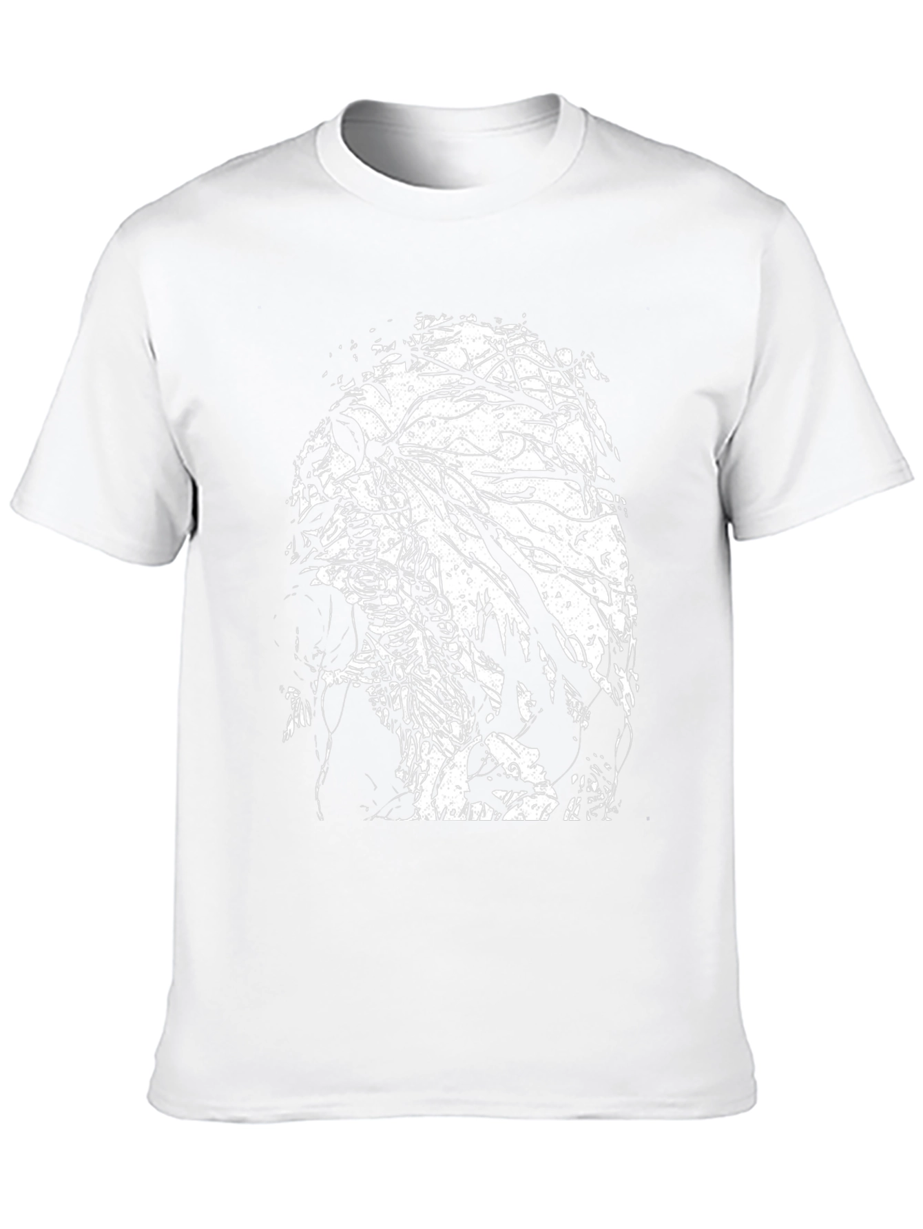 Skull & Tree Branch Graphic Black T-Shirt