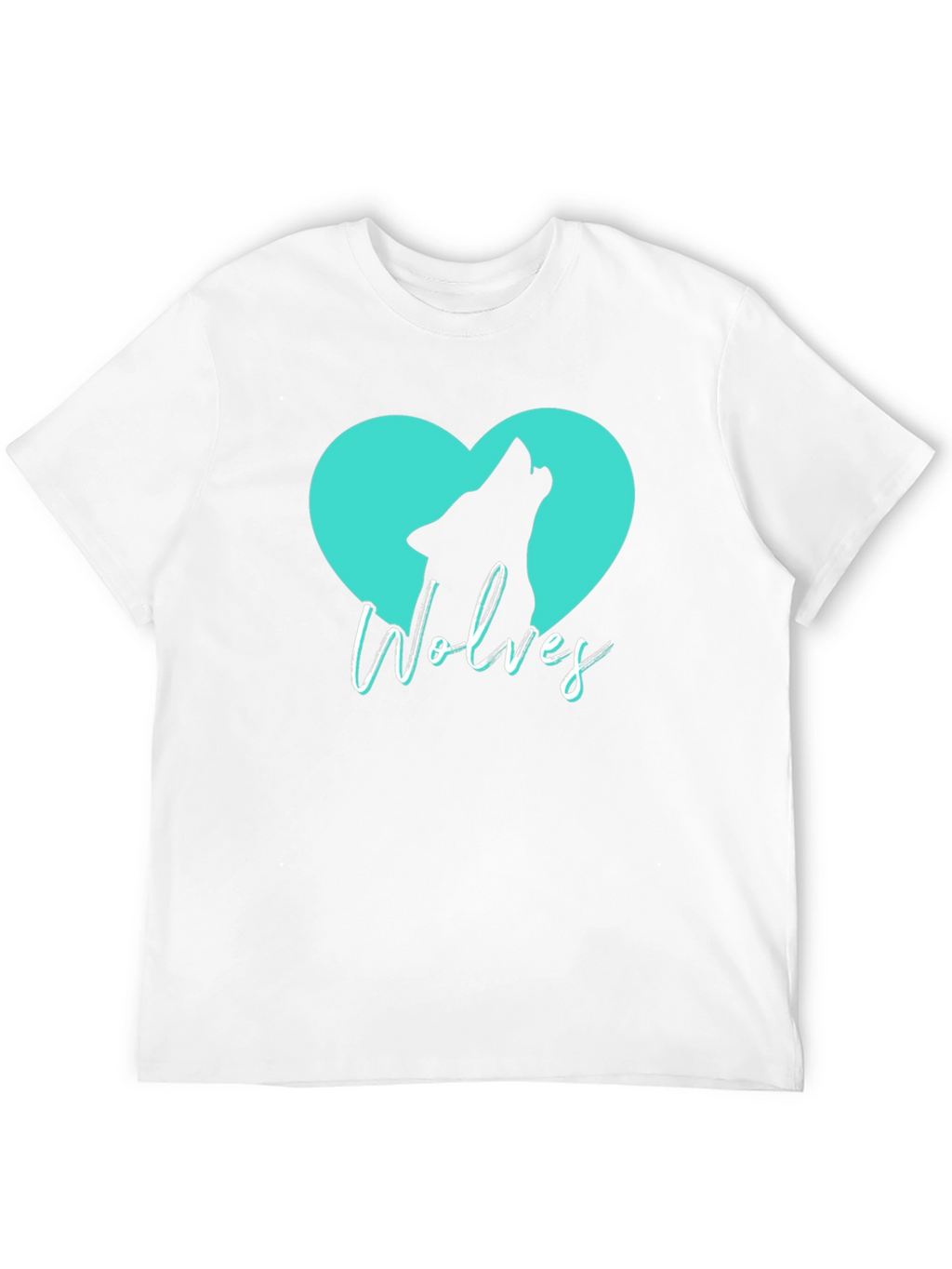 Wolves Heart T-Shirt - Black