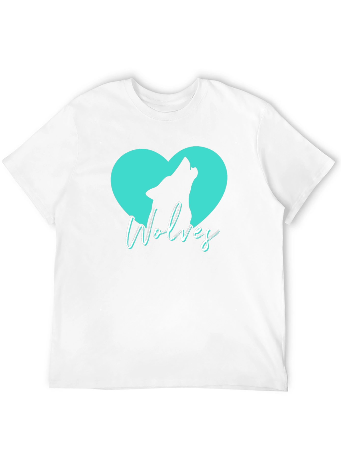 Wolves Heart T-Shirt - Black