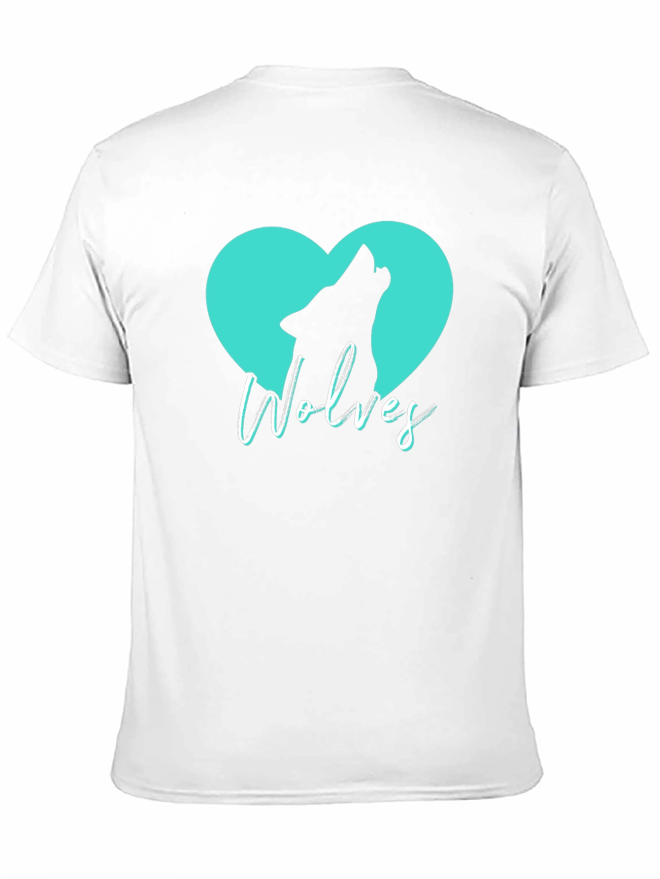 Wolves Heart T-Shirt - Black