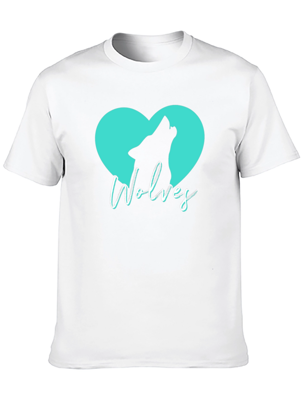 Wolves Heart T-Shirt - Black