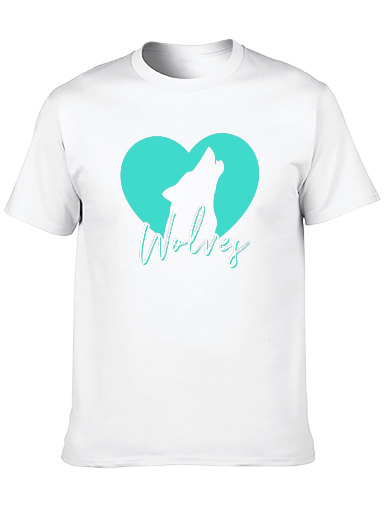 Wolves Heart T-Shirt - Black