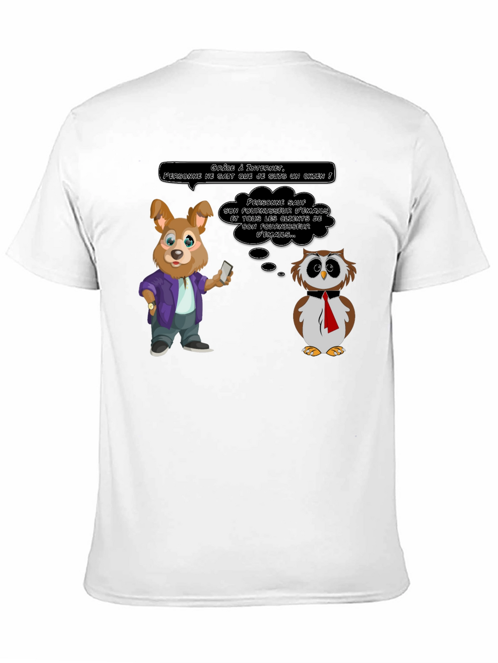 Humorous Cartoon Graphic T-Shirt