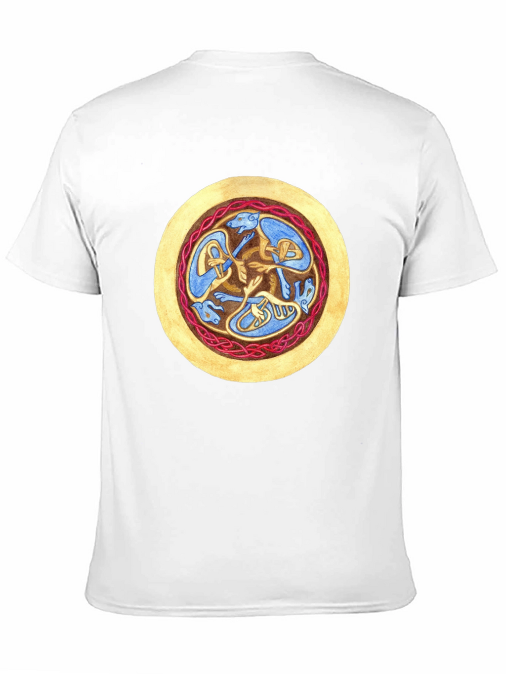 Celtic Hound Circle Black T-Shirt