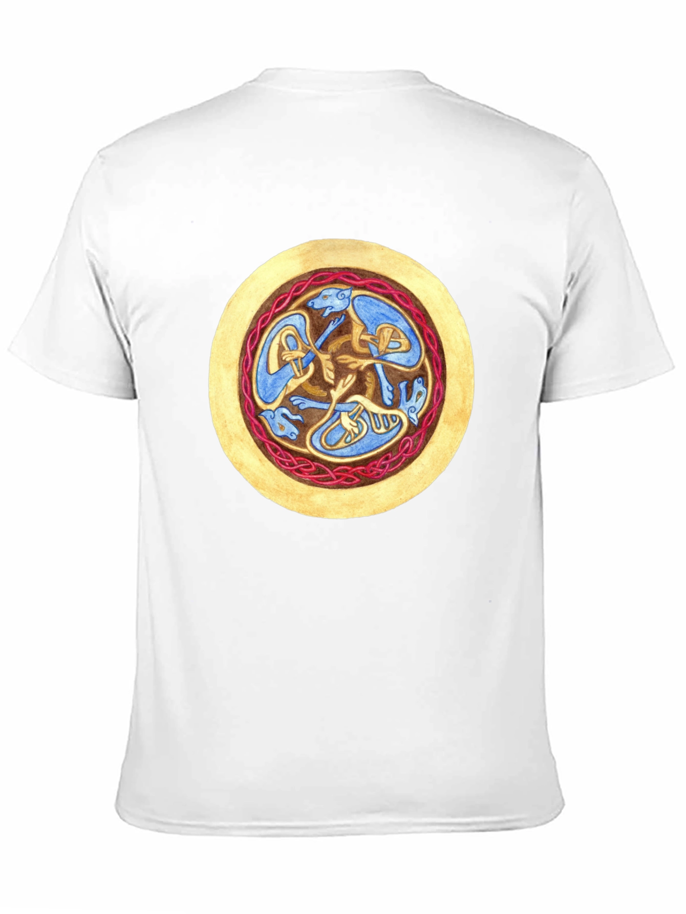 Celtic Hound Circle Black T-Shirt