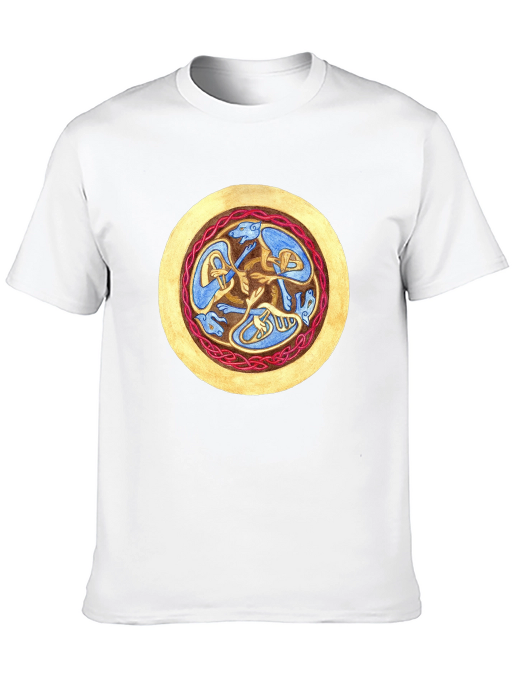 Celtic Hound Circle Black T-Shirt