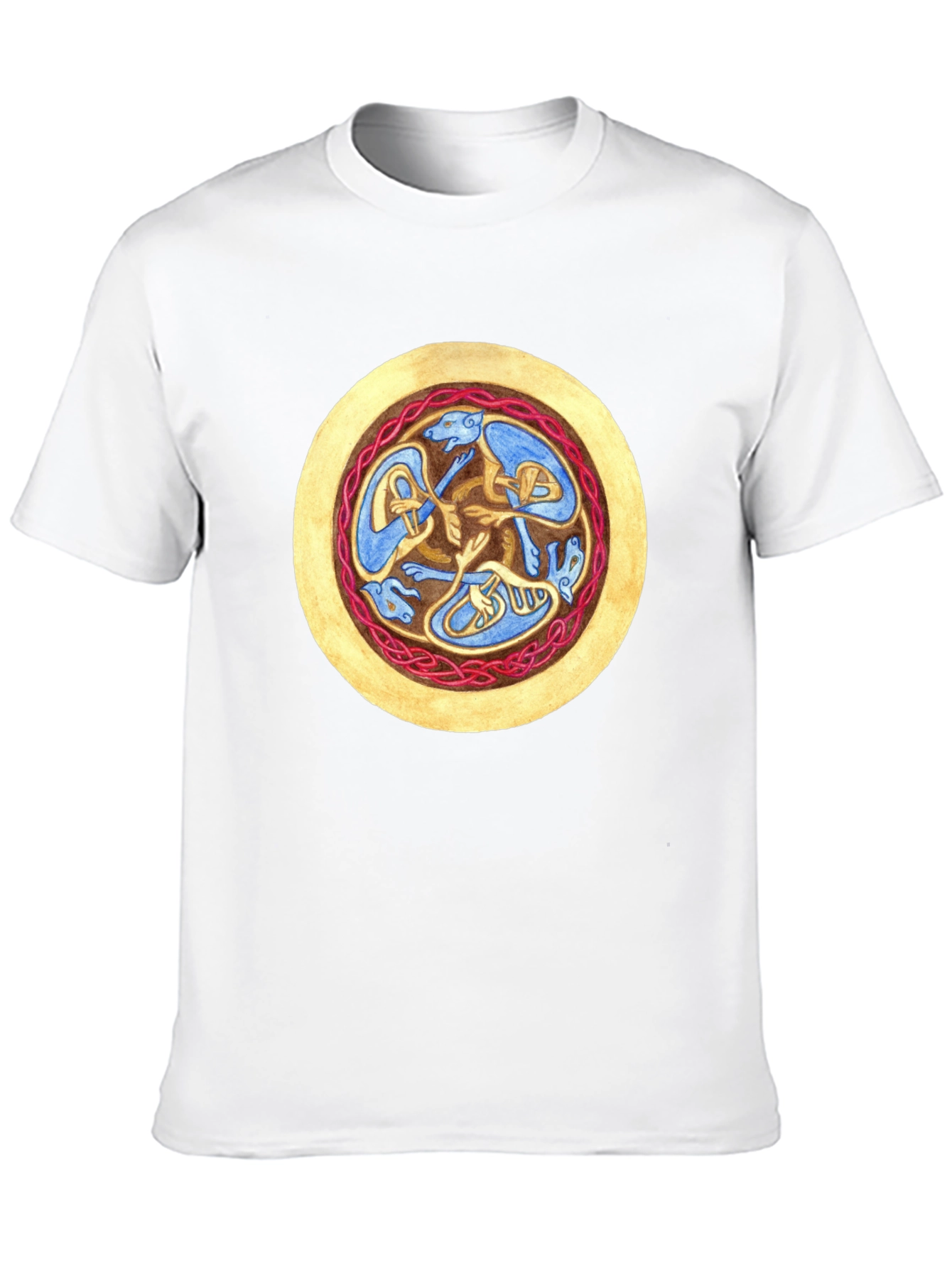 Celtic Hound Circle Black T-Shirt