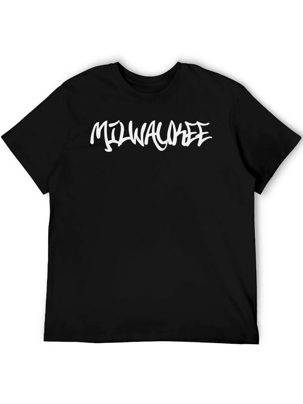 Milwaukee Graphic Tee - Black Cotton Blend T-Shirt