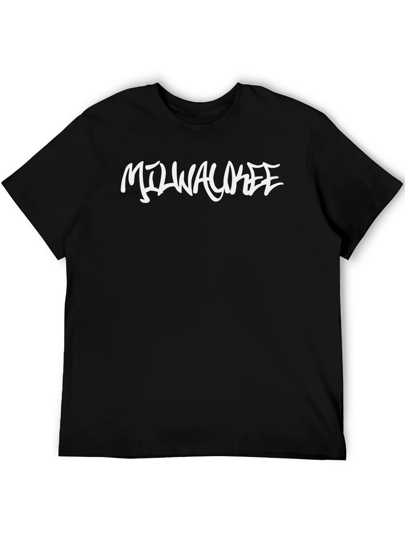 Milwaukee Graphic Tee - Black Cotton Blend T-Shirt