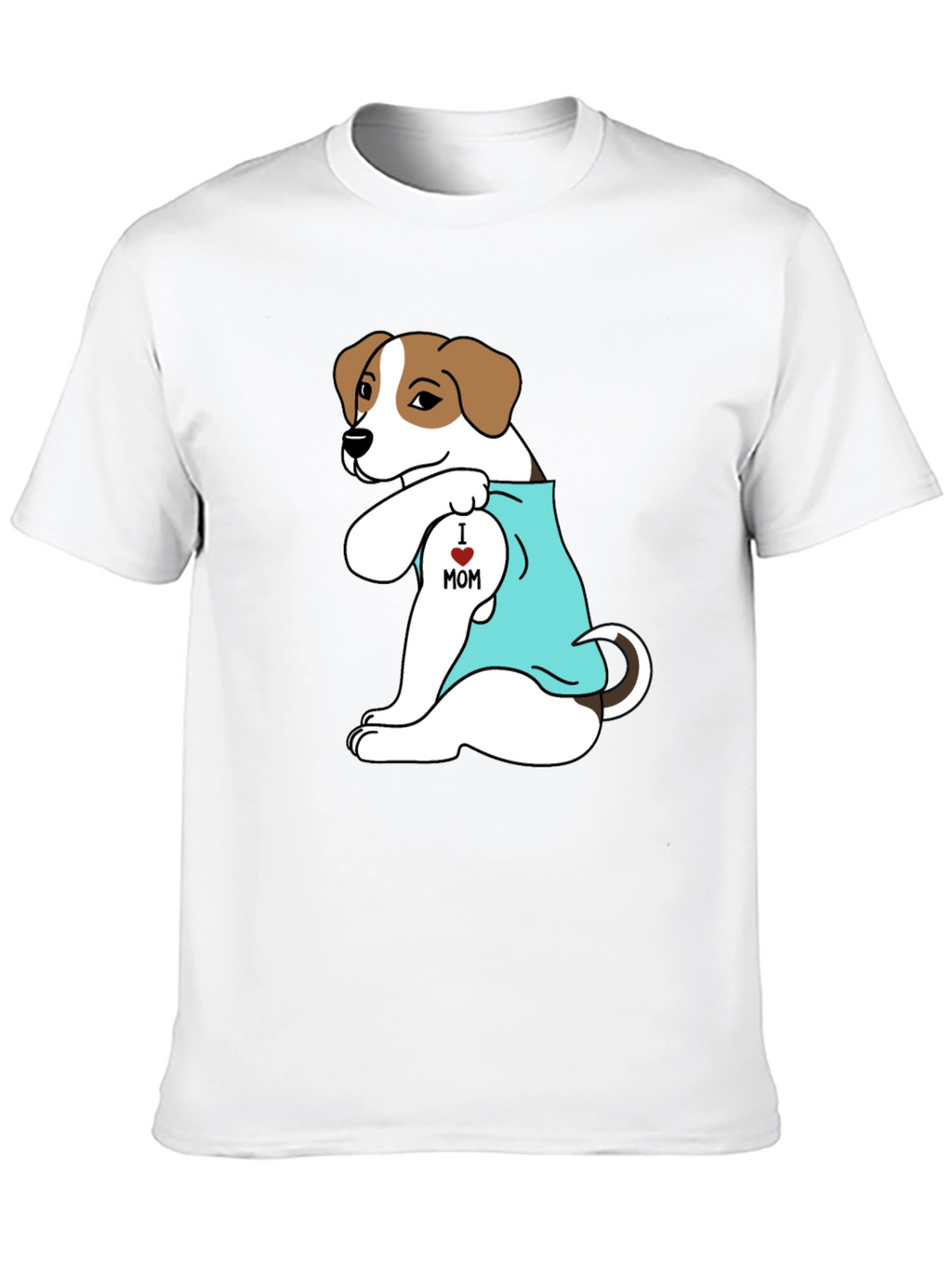 Dog Mom Tattoo T-Shirt - Black Cotton Tee