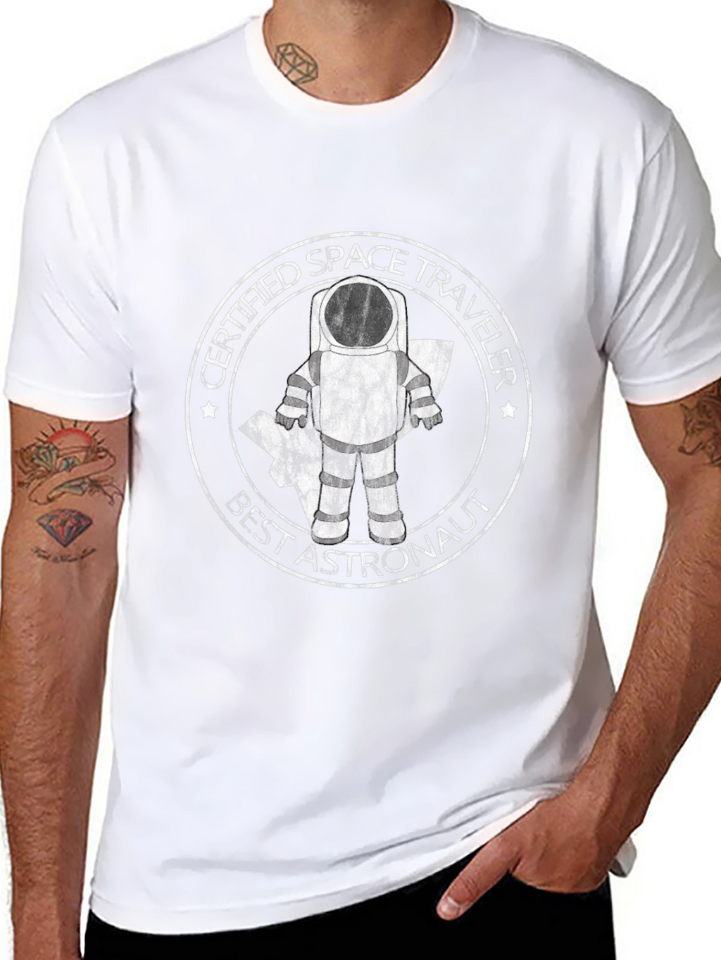 Certified Space Traveler Astronaut Graphic T-Shirt