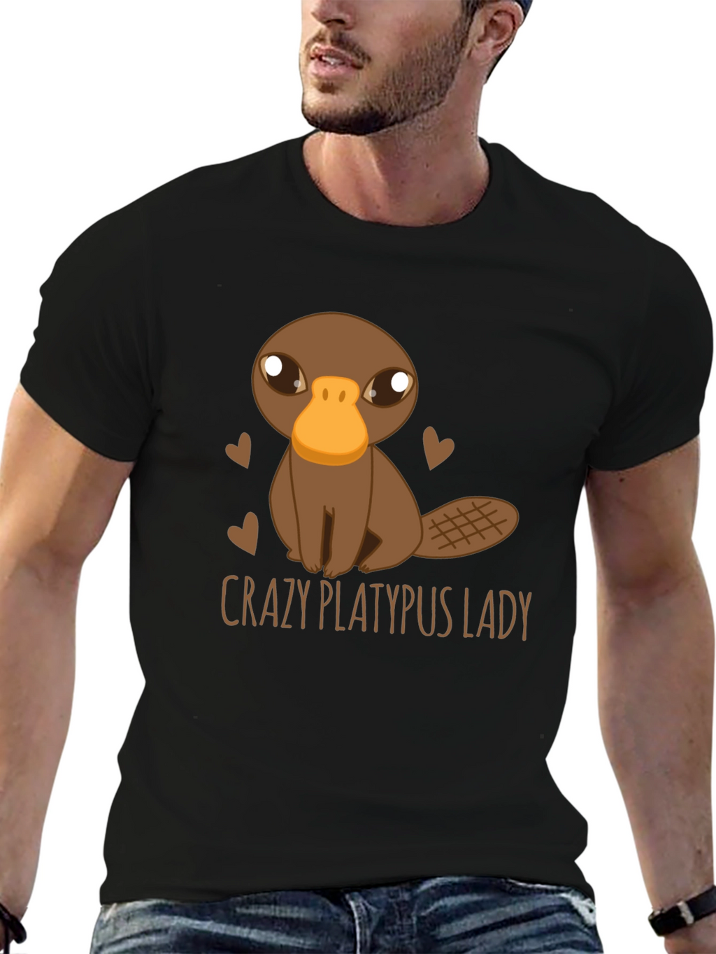 Crazy Platypus Lady Graphic Tee