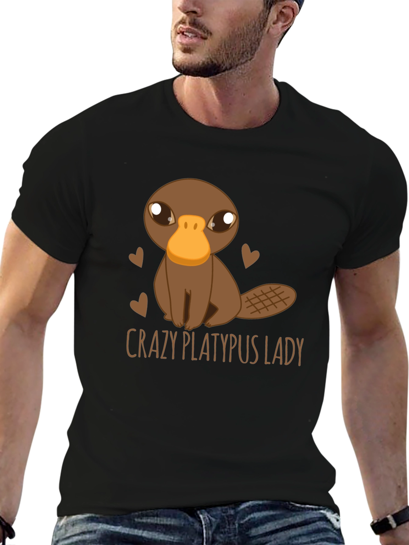 Crazy Platypus Lady Graphic Tee
