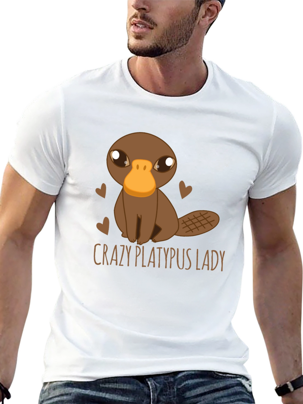 Crazy Platypus Lady Graphic Tee
