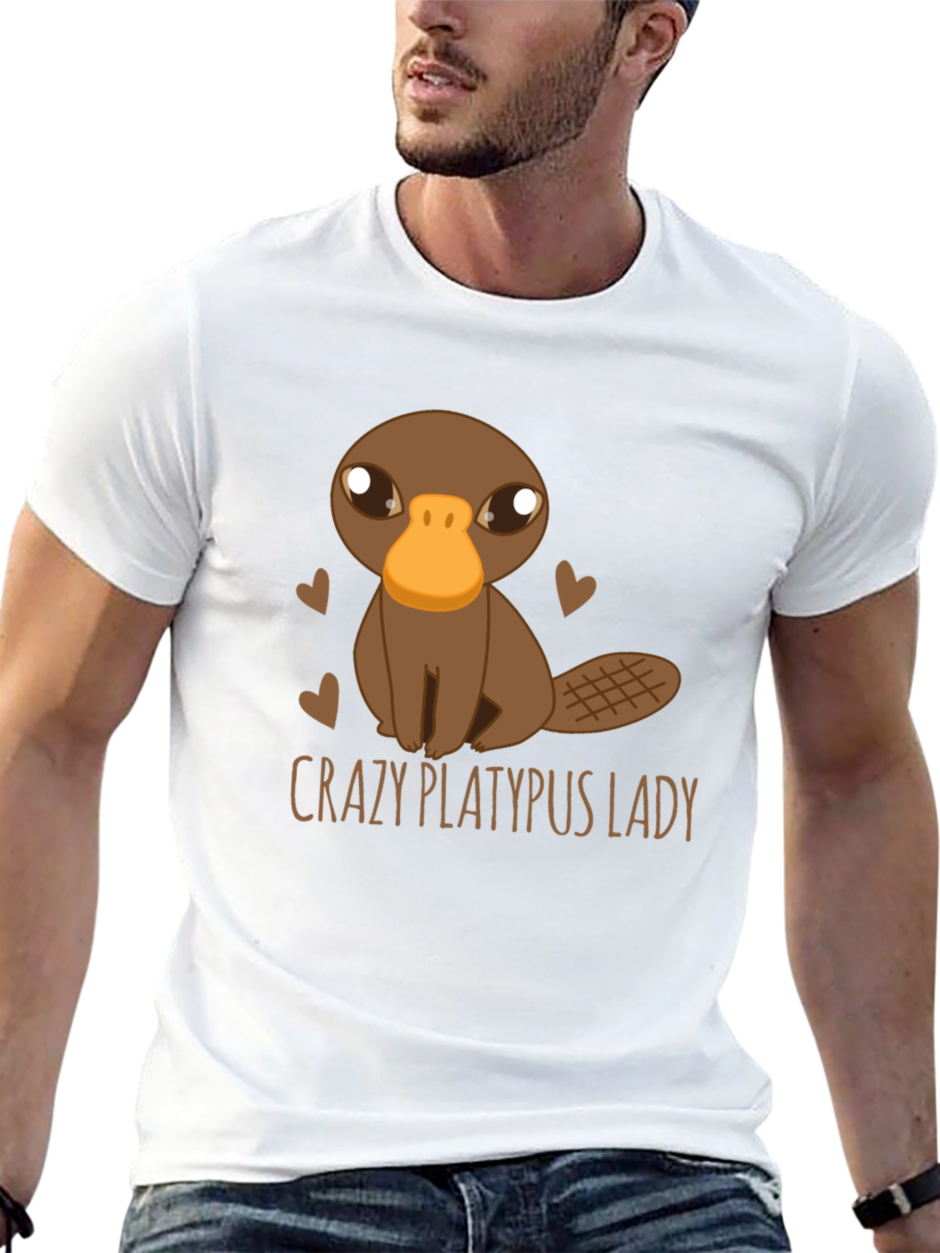 Crazy Platypus Lady Graphic Tee