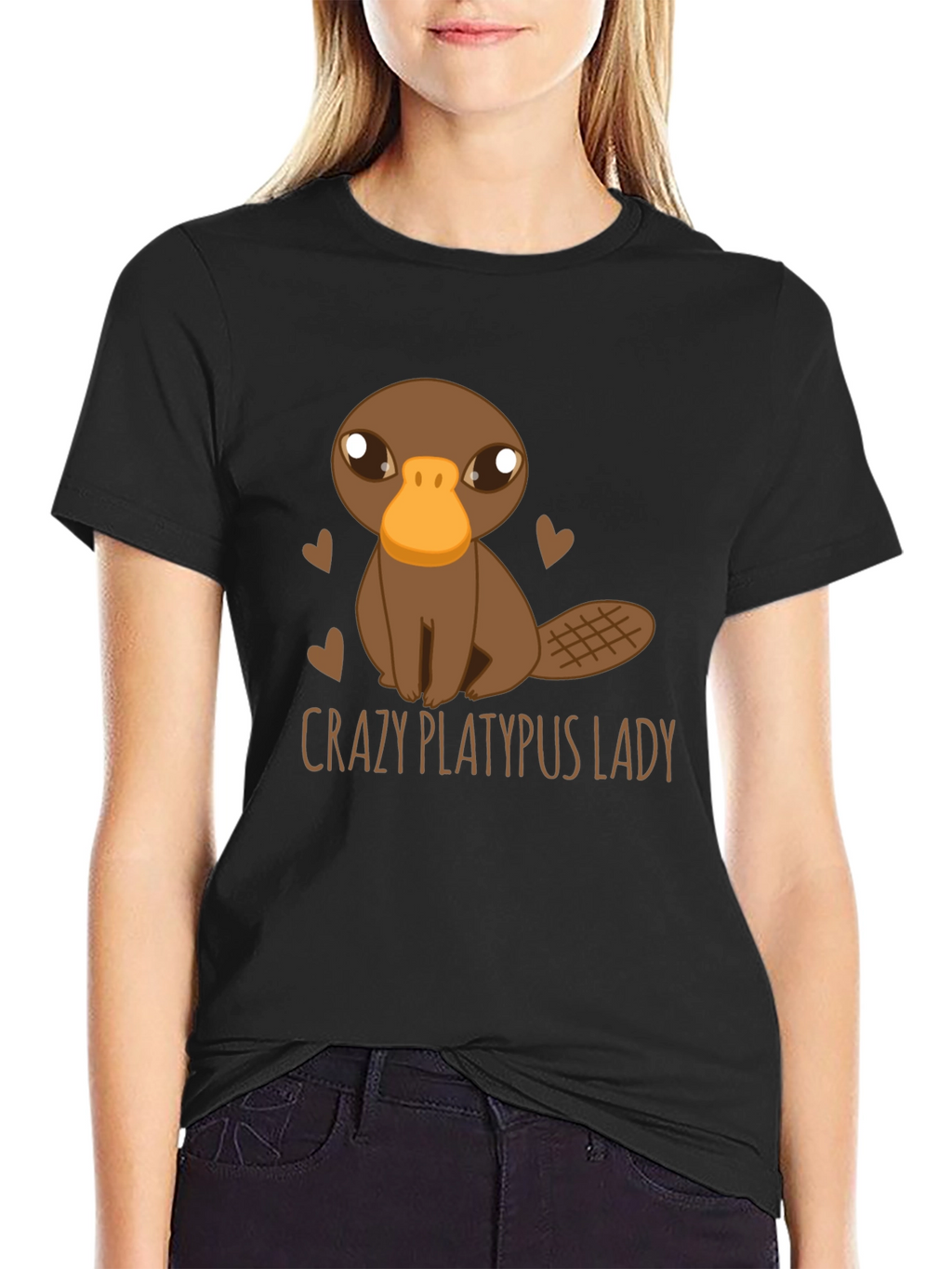 Crazy Platypus Lady Graphic Tee