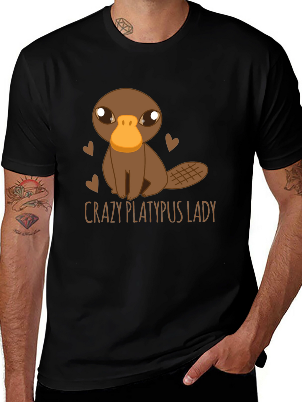 Crazy Platypus Lady Graphic Tee